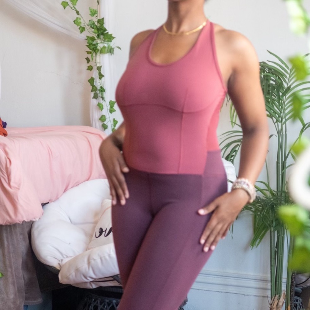 Athleta medium petite one piece full bodysuit